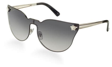 versace ve2120 rimless cat-eye sunglasses|Versace VE2120/S 1000/8G F Sunglasses in Black.